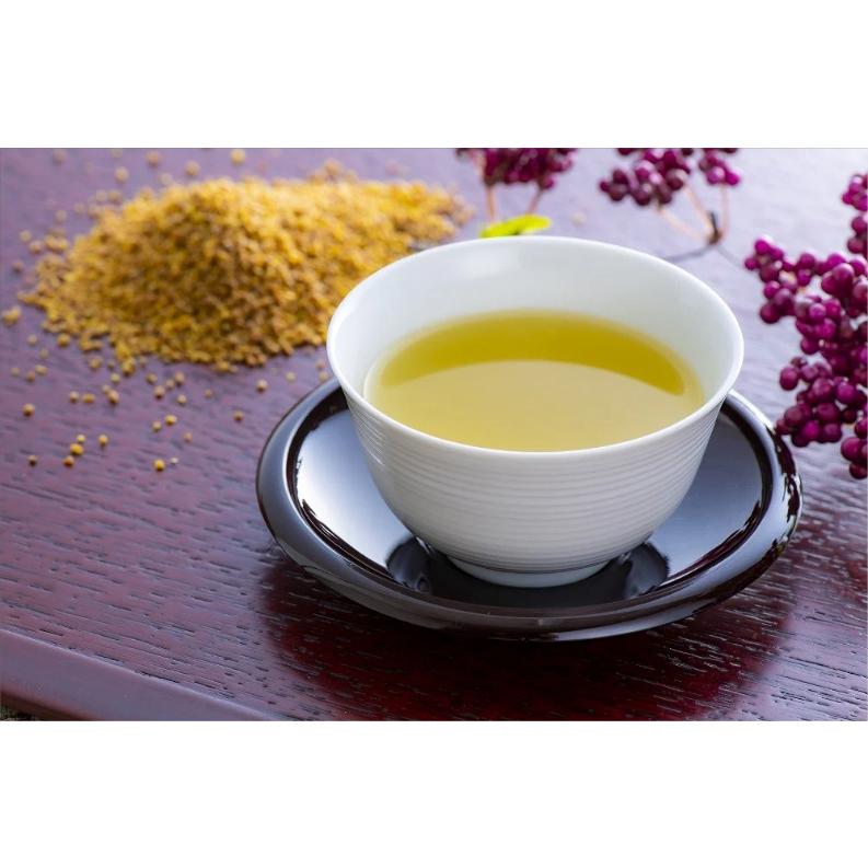 A cup of golden-hued Tartary Buckwheat Tea from Bungotakada, Oita.